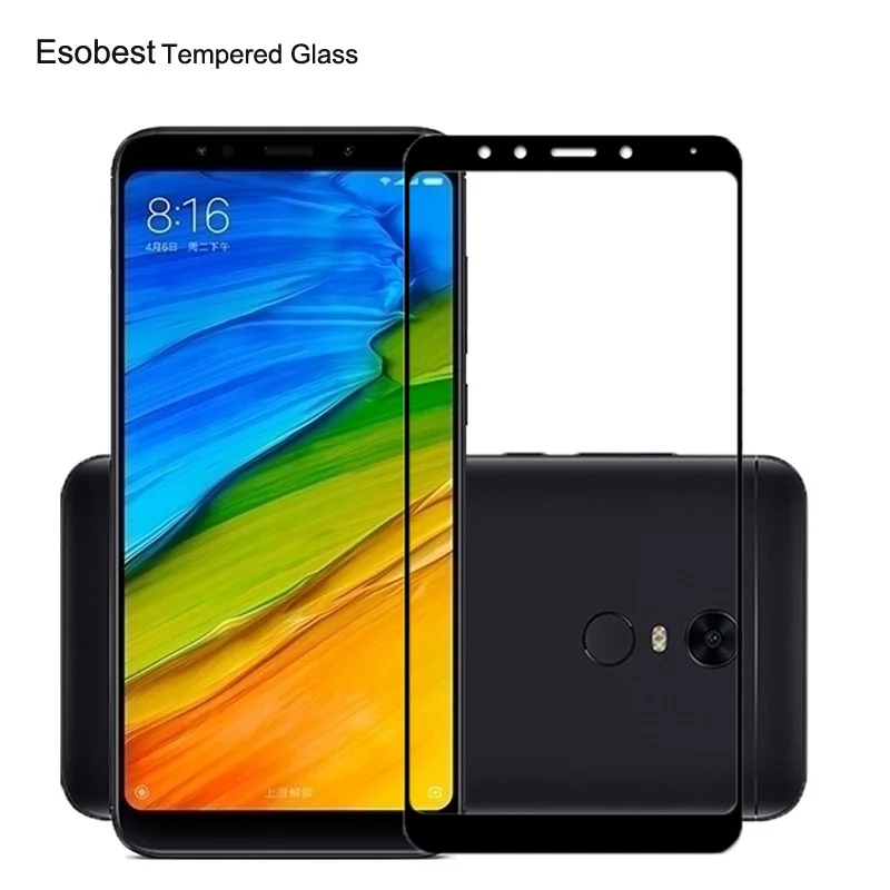 Esobest Full screen coverage Glass film for xiaomi 5x tempered glass protector redmi 5 plus | Мобильные телефоны и