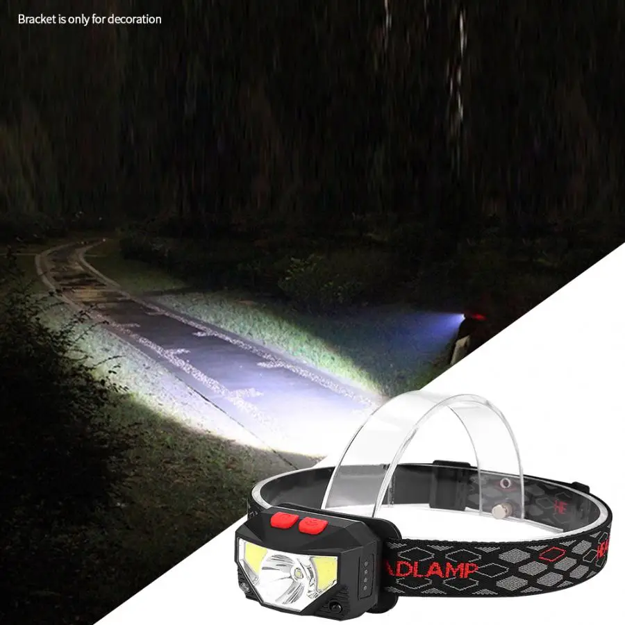 

LED USB Rechargeable Headlamp Induction Headband Light For Outdoors Camping head lamp