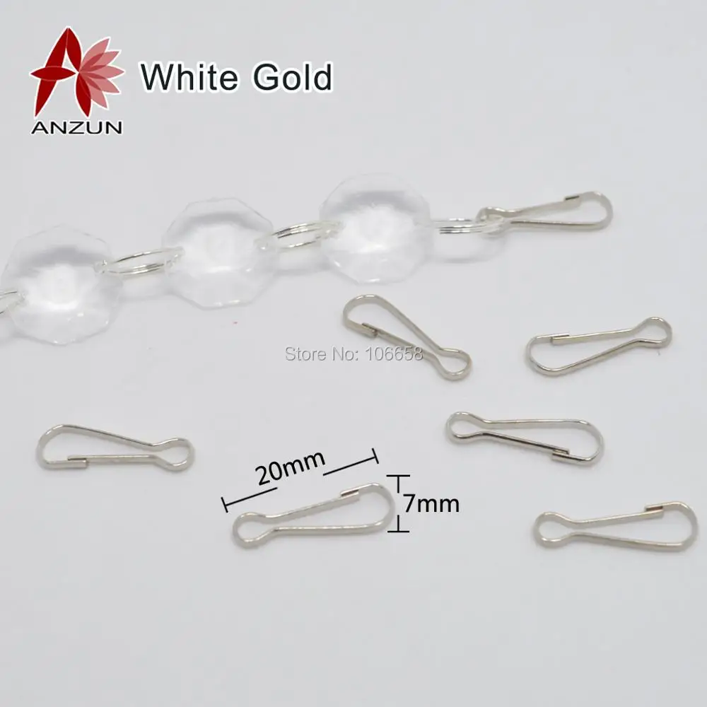 High Quality 100Pcs Stainless steel Hanging Curtain Hooks Rings Hanger