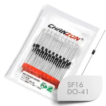 100 шт.) SF16 супер быстрый восстановительный выпрямляющий диод 1A 400 В 35ns DO-41(DO-204AL) осевой 1 Ампер 400 вольт SF 16 диодов