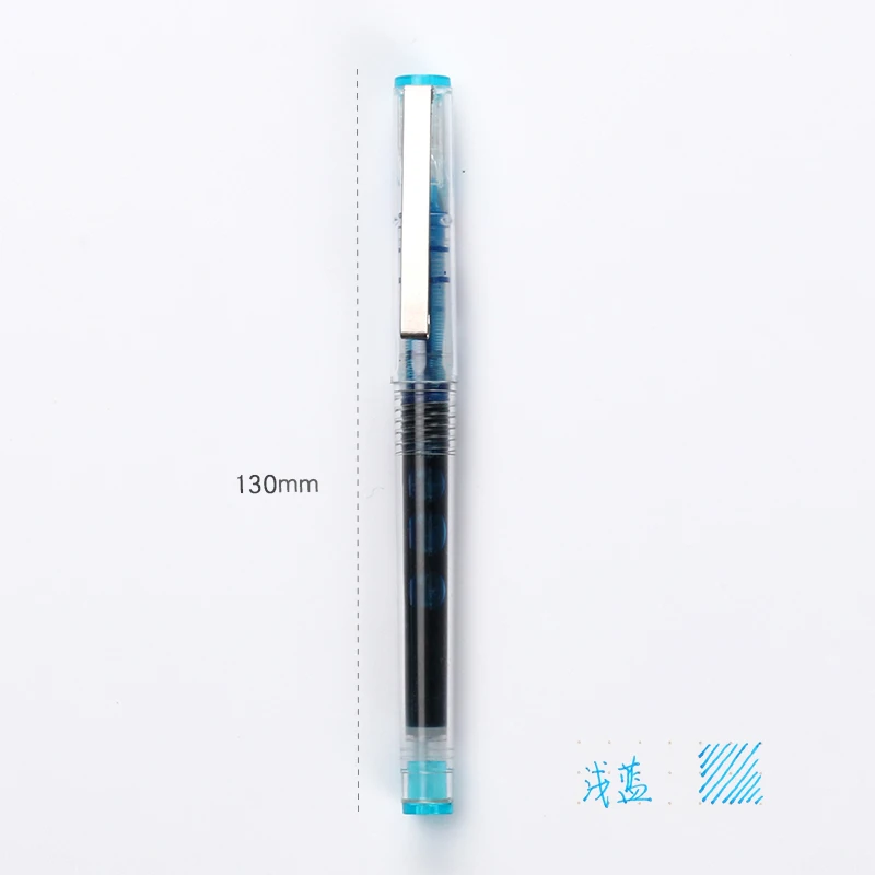 CHENG PIN, новинка, 0,5 мм, Жидкий тип, Go Ball, простой стиль, нейтральная ручка, цветная, жесткая, для письма, для офиса, школы, принадлежности - Цвет: light blue