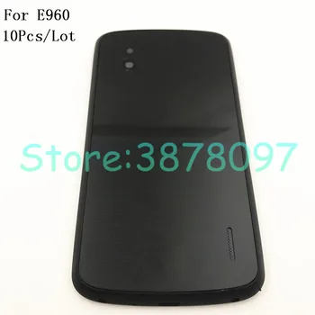 

10Pcs/Lot Original Battery Glass Door Cover Back Housing + NFC Antenna For LG Nexus 4 E960 Back Glass Battery Cover+With Logo