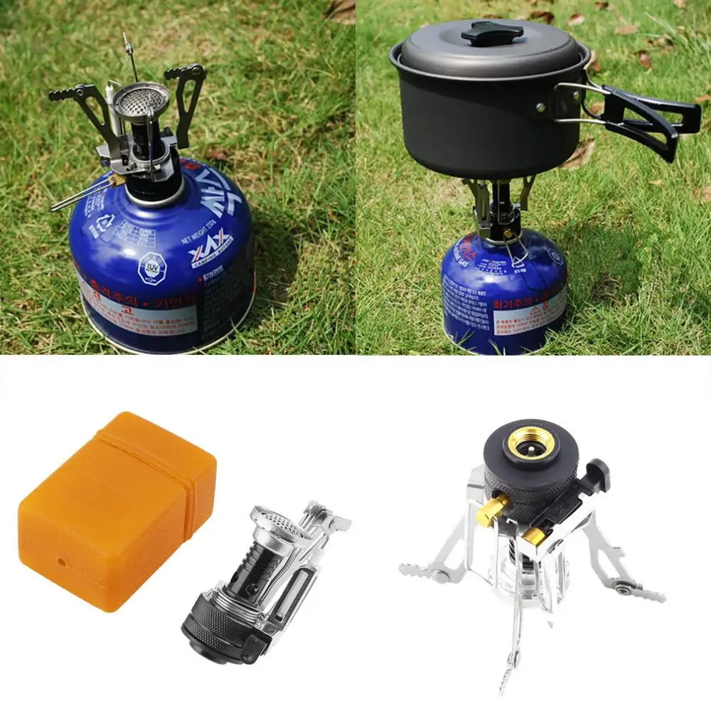 2018 Hot Portable Outdoor Picnic Gas Foldable Camping Mini Steel Stove