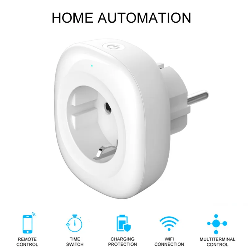  Mini Wifi Energy Monitor Smart Socket EU Power Plug Mobile APP Remote Control Work with Amazon Alex - 32864905779
