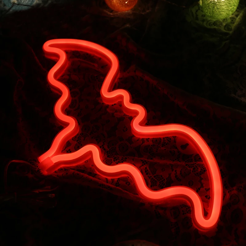 Dcrlamp Halloween Light & Lighting Bat Night Light USB/Battery LED Room