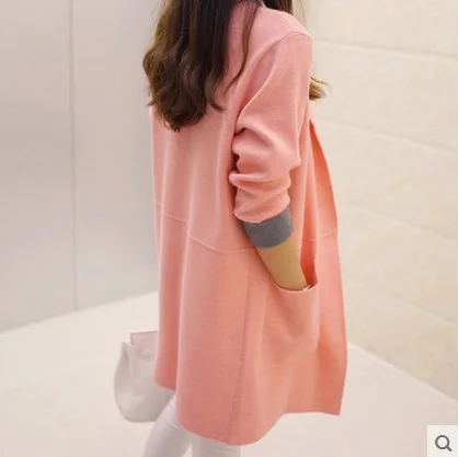 

2019 Fashion Women Knitted Cardigan Long Sleeve Oversize Sweater Poncho female Autumn Cardigans Plus Size Loose Coat