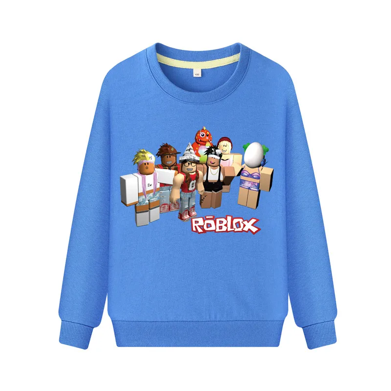 Kids New Year Hoodies Children Roblox Hot Game Sweatshirts Boys Full