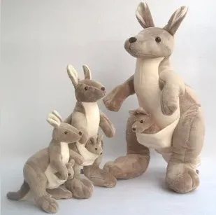 

Free shipping Mother and kid kangaroo doll in Australia kangaroo plush toy 50cm