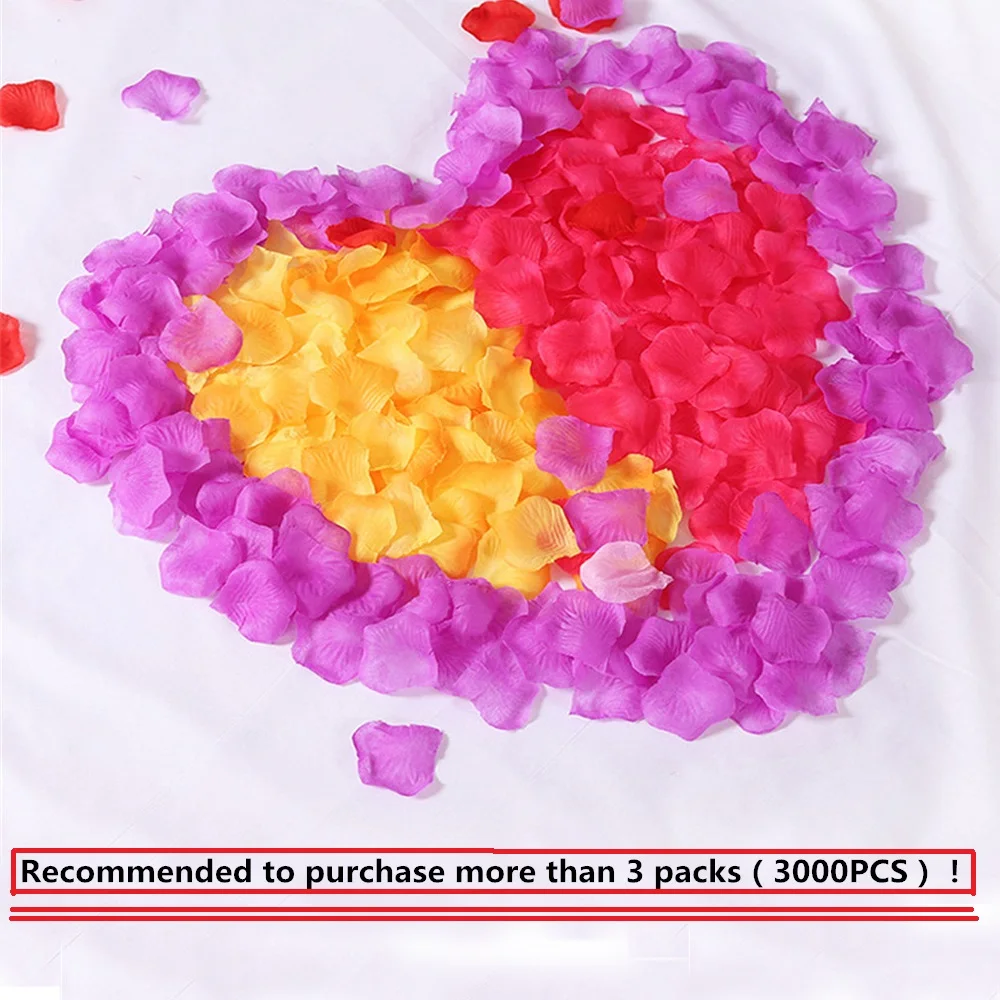 Erosebridal 2000 шт./лот 5,5*5,5 см романтические шелковые лепестки роз для романтические украшения для свадьбы искусственные лепестки роз