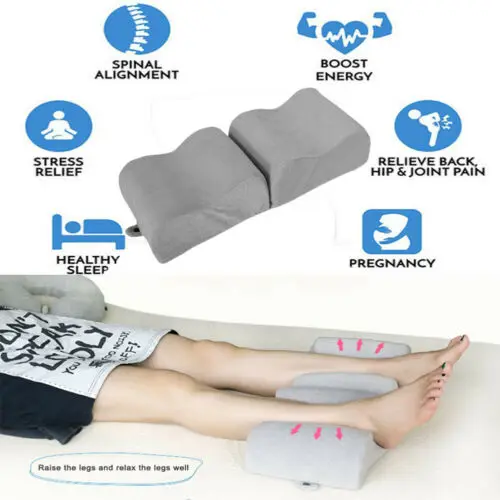

Memory Foam Knee Pillow Leg Pillow Orthopedic For Rest Travel Sciatic Back Pain