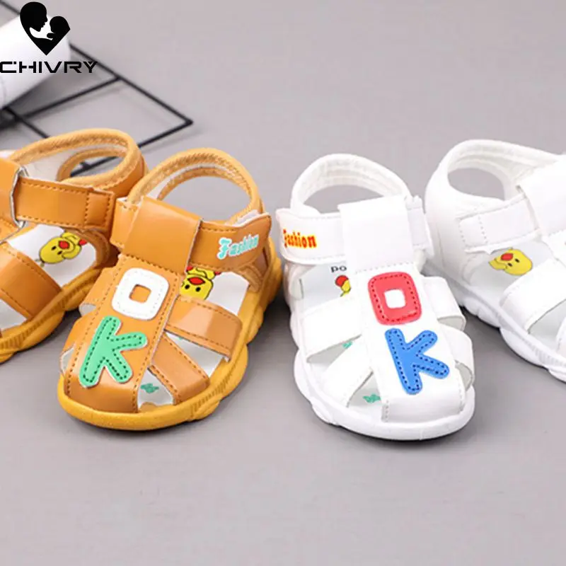 

Chivry 2019 Summer Kids Cute Cartoon Toddler Boys Girls Hollow Out Sandals Sport Infant Baby Boys First Walk Shoes Beach Sandals