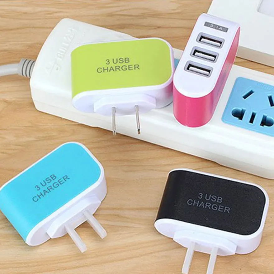 Универсальное сетевое зарядное устройство с 3 USB портами А|travel adapter|travel usb adapteradapter