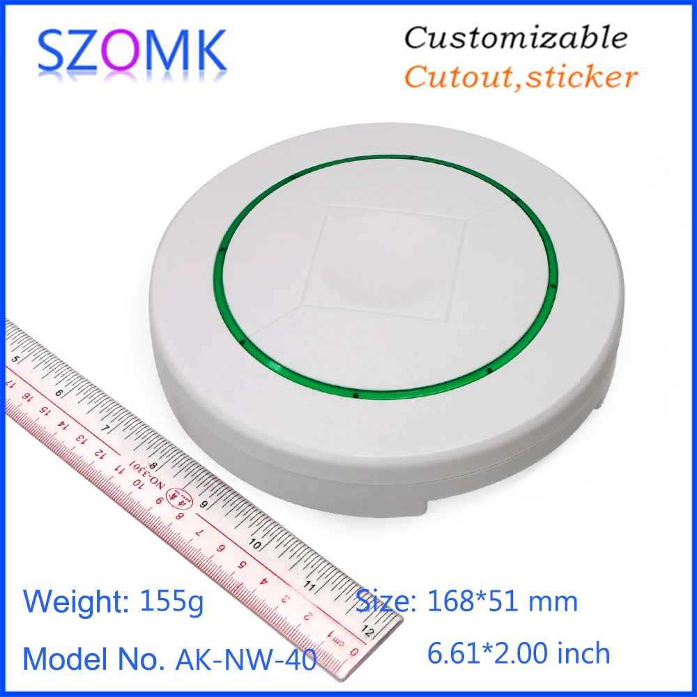 szomk wireless sensor enclosure plastic router enclosure smart home controller with stereo fixed bracket  (9)