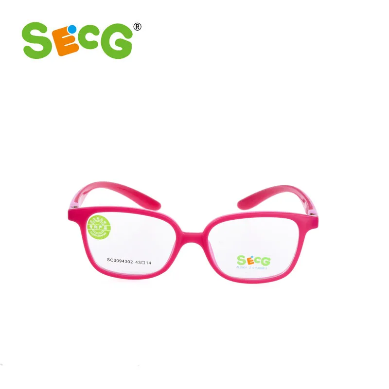 Оптическая оправа для детских очков, пластиковая титановая оправа для очков, Детские высококачественные очки SC0094302 - Цвет оправы: Purple And Red
