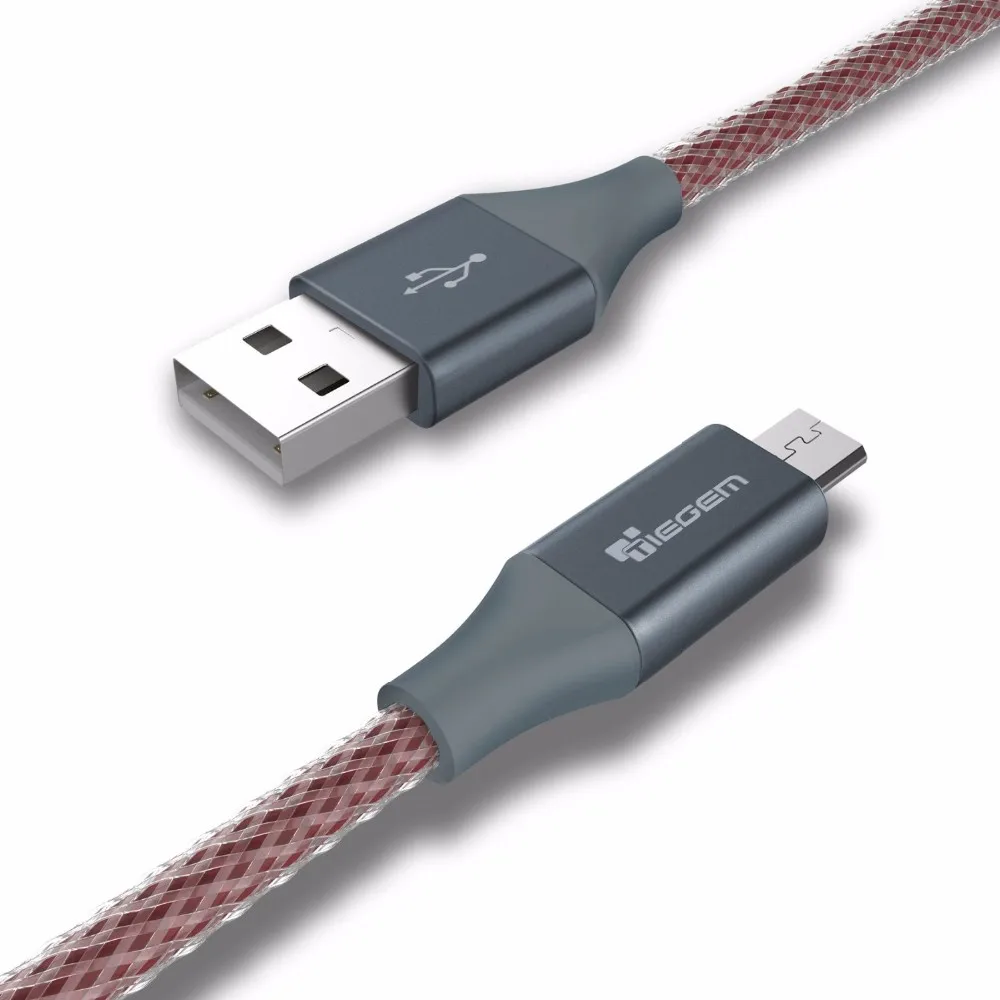 TIEGEM Micro USB кабель для samsung S3/S4/S5/S6/S7 htc SONY Android 3 м 2 м Быстрая зарядка нейлоновый USB кабель для зарядки аксессуары для телефонов