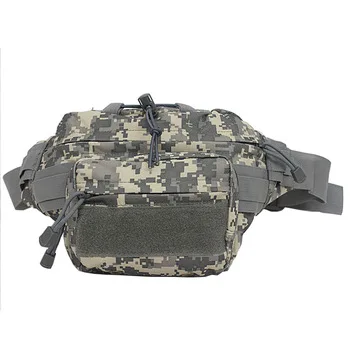 Camouflage Military Fanny Pack Tactical Molle Assault Backpack Waist Mountain Outdoor Hook&Loop Nylon Bag