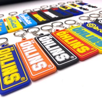 

Motorcycle Keychain Keyring Keyfob Rubber Key Ring For Moto gp Racing Motors Accessories Two Side Printed High Quality