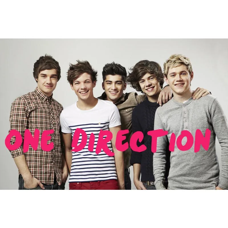Домашний декор one direction холст ткань тканевый плакат изготовленный на заказ Печать