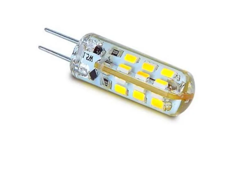10 шт./лот CREE чип переменного тока 220 в 10-20 в 3W 5 Вт силикагель led G4 светильник 24 светодиода SMD3014 NON-POLAR для люстры