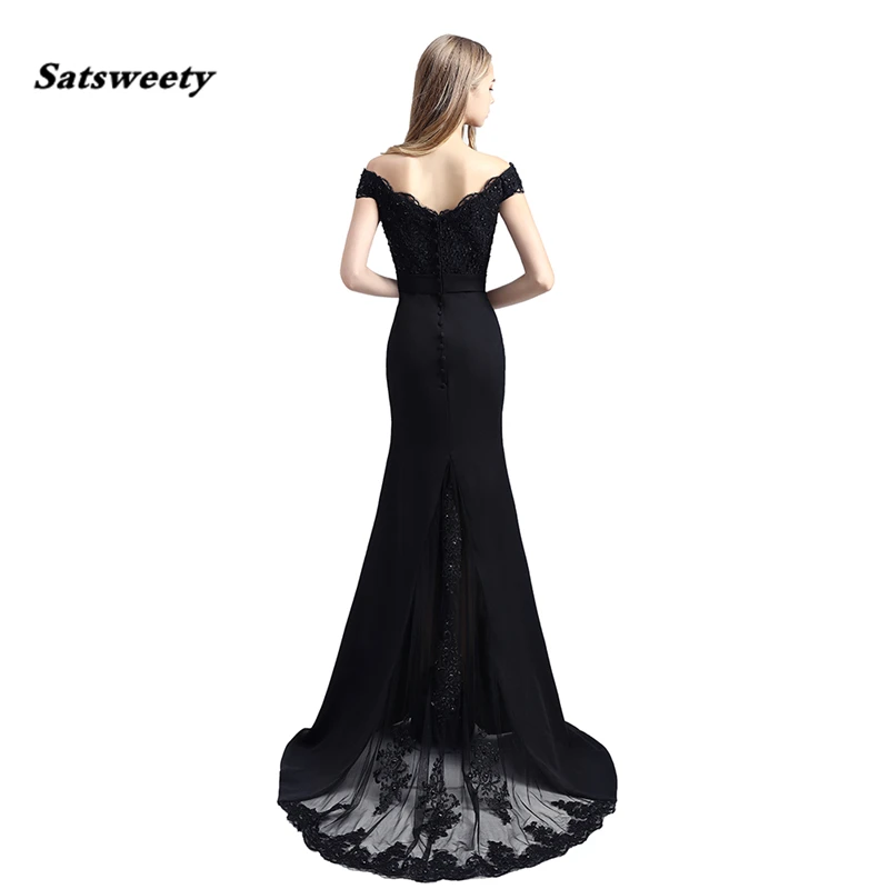 Satsweety vestido de festa розовый кружевной топ Русалка лиф тонкая линия Длинные платья быстрой доставки Очаровательные вечерние платья для выпускного вечера