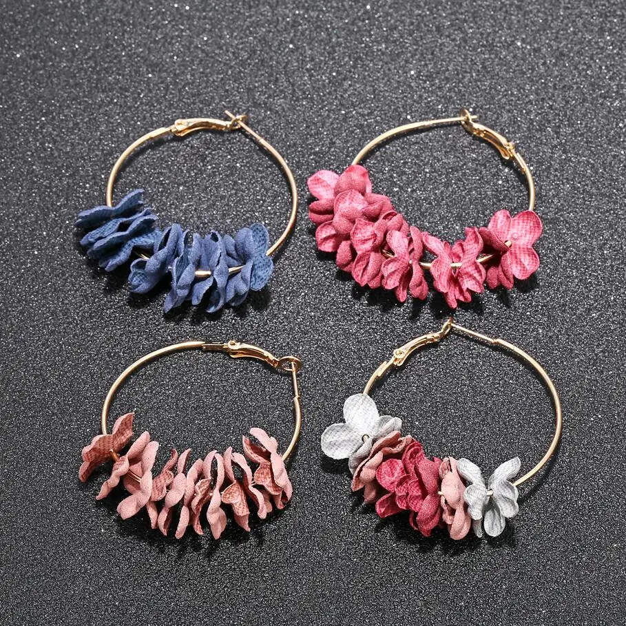 Kuziduocai Новые популярные модные ювелирные изделия Bijoux Sweety большой круг элегантные