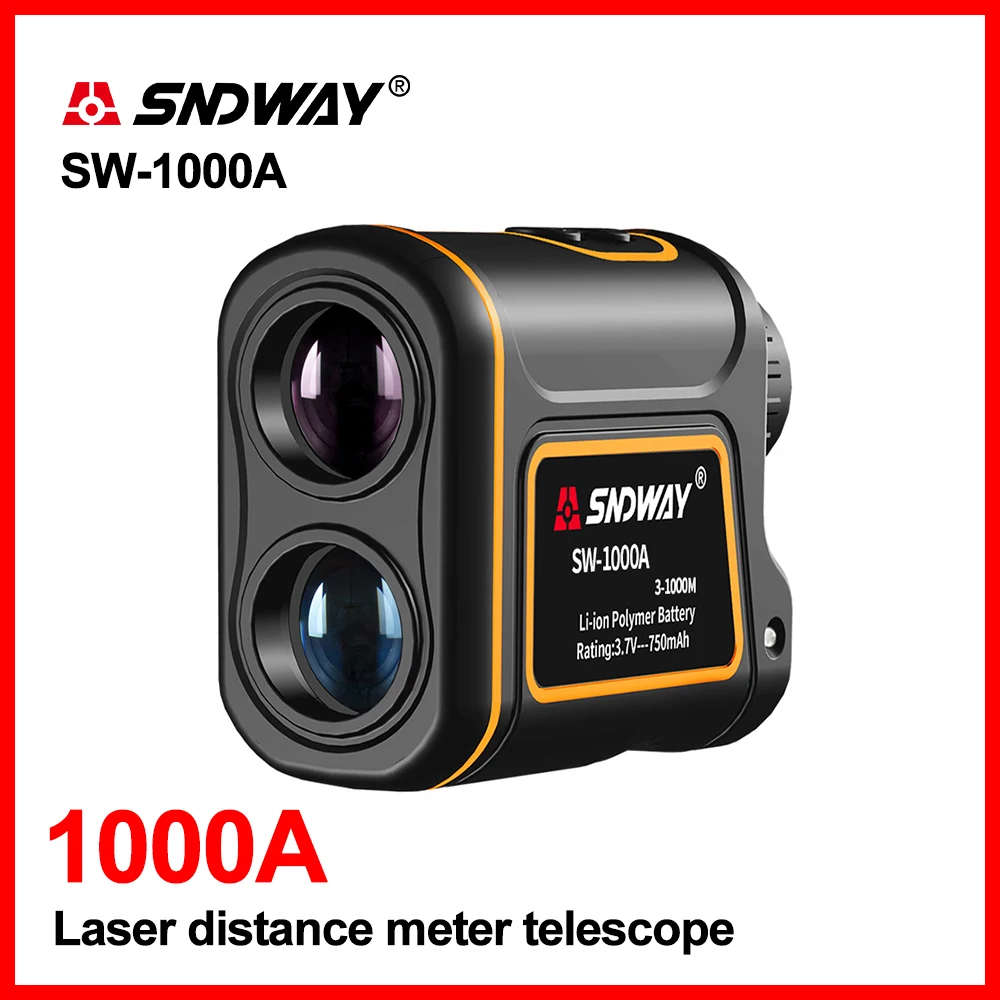 Ручной лазерный дальномер SNDWAY 1000 м 1500 телескоп охотничий для гольфа Монокуляр 8X Trena|range finder monocular|laser distance
