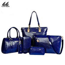 6 Set Luxury Handbags Women Bags Designer High Quality Female Shoulder Bags Fashion Tassel Famous Brands Casual Tote PU Leather