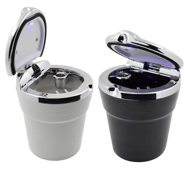 

Универсальная автомобильная портативная светодиодная подсветка Автомобильная Пепельница сигарета держатель цилиндра автостайлинг