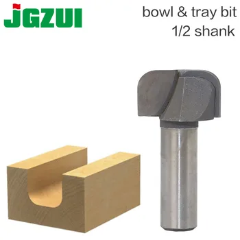 

1pcs 1/2" Shank Bowl & Tray Template Router Bit Tungsten Carbide endmill For Woodworking Cutting Tool wood milling cutter