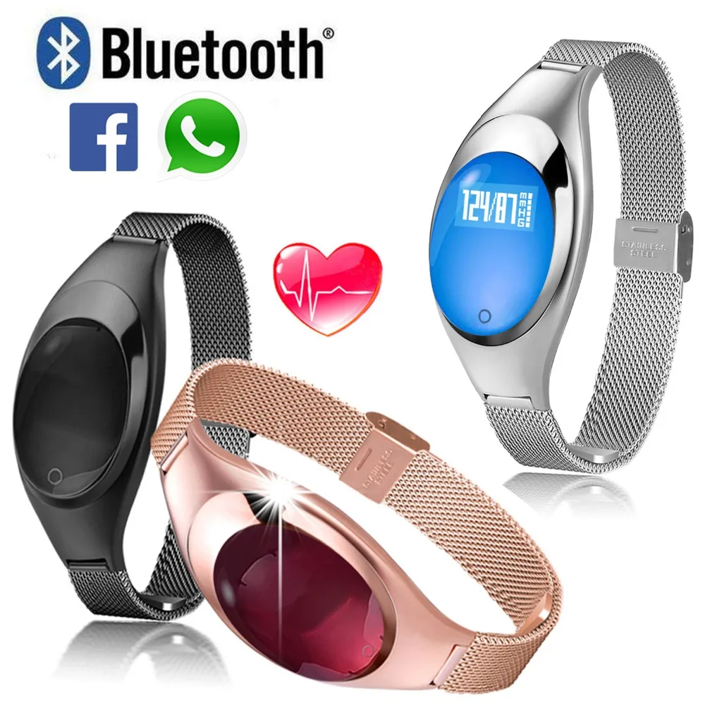 Bluetooth Z18 Smart Wrist Band 2 Watch Cicret Bracelet Blood Oxygen Pressure Heart Rate Monitor for