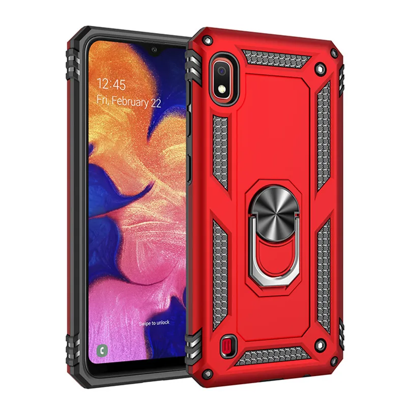 Противоударный чехол с подставкой для Samsung Galaxy A10 A20 A30 A40 A50 A60 A70 A80 A90 мягкий кольцом