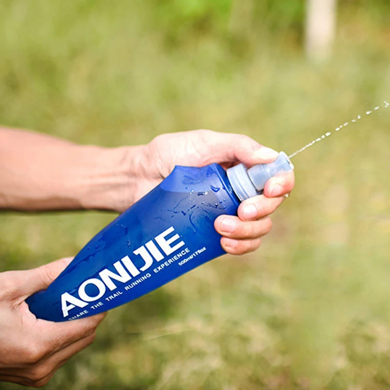 AONIJIE Складная мягкая фляжка TPU для спорта на открытом воздухе, бутылка для воды 170 мл~ 500 мл