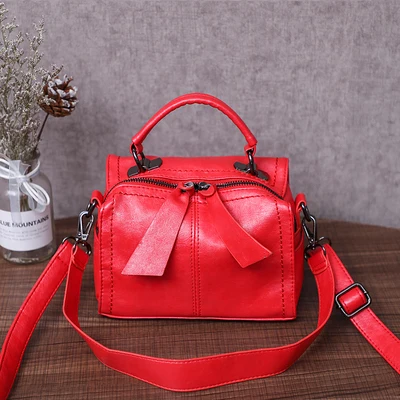 Женская сумка bolsa feminina, фирменная Новинка, модная женская сумка-тоут, сумка-подушка, высокое качество, искусственная кожа, одноцветные сумки через плечо, 522 - Цвет: Красный