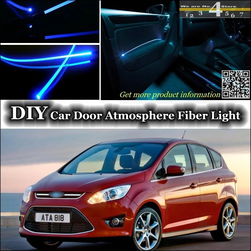 Внутренний окружающий свет тюнинга атмосферное волоконно-оптическое освещение для Ford C-Max C Max CMax внутри двери панель освещения ремонт