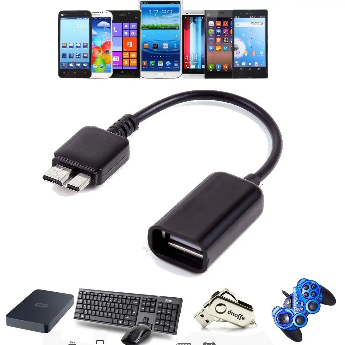 Премиум USB3.0 OTG Хост кабель адаптер Шнур для Nokia Lumia 2520 левоно thinkpad8 samsung Galaxy Note 3 S5 i9600 G900