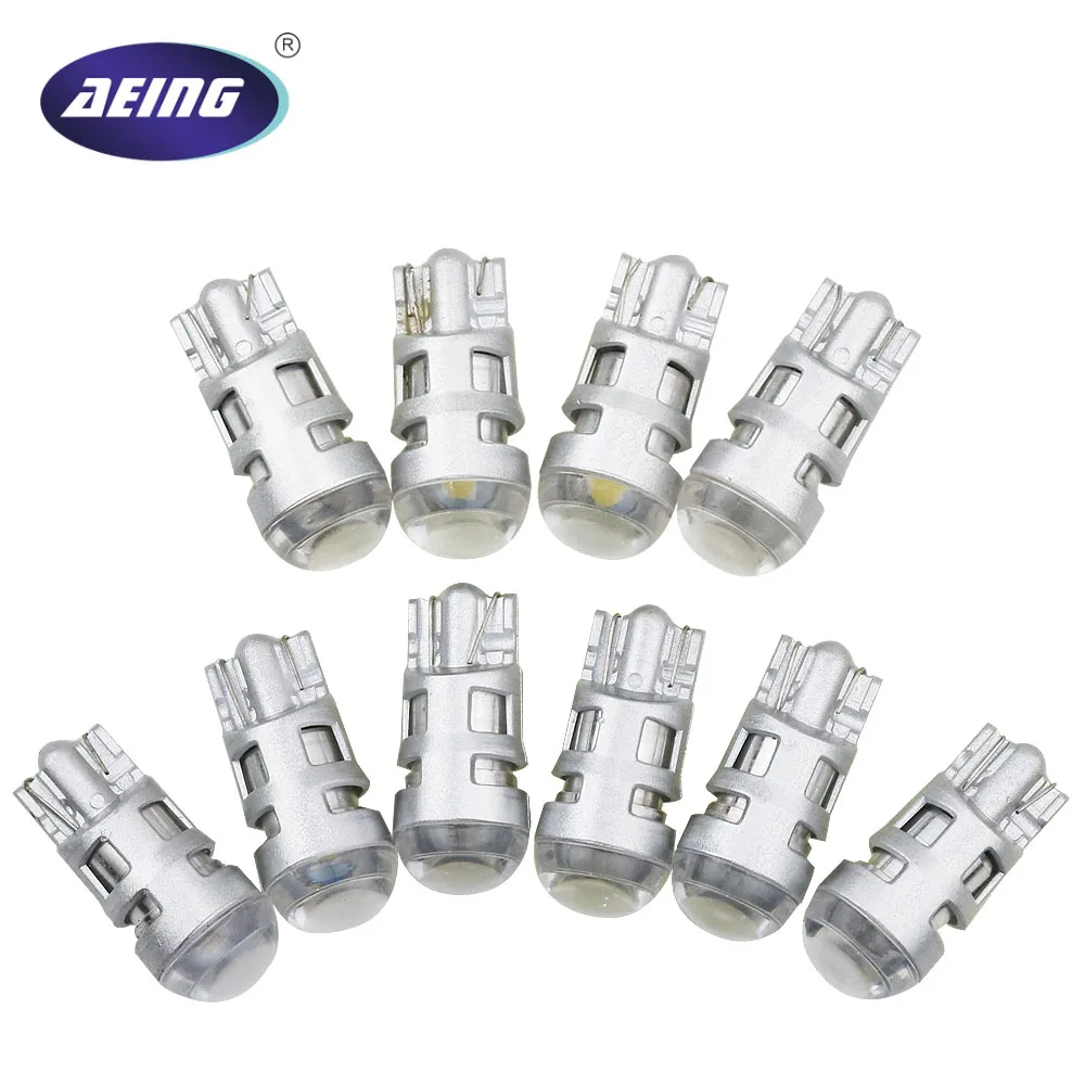

AEING 10PCS T10 W5W LED 12V Car Interior light Bulb SMD Dome Map Reading Parking Trunk License Plate Light Lamp Bulb Car Styling