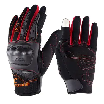 

1 Pair Anti-slip Motorcycle Riding Warmth Touch Screen Safety Full Finger Gloves