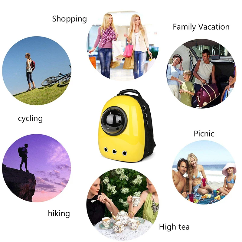 Cat Bag Space Capsule Pet Cat Backpack for Kitty Puppy Chihuahua Small Dog Carrier Crate Outdoor Travel Bag Cave for cat