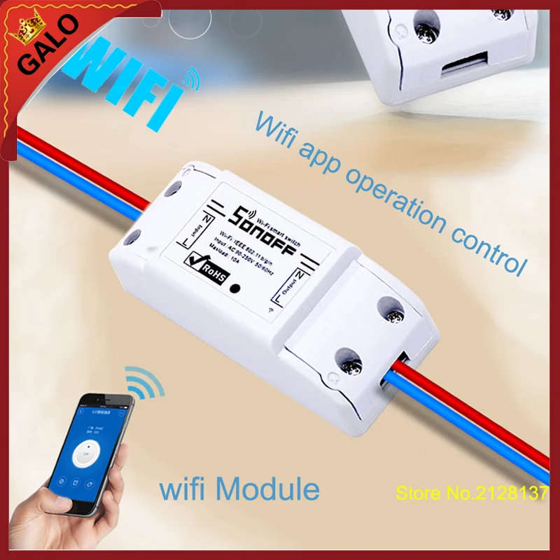 Wifi релейный модуль AC 90 в 250 220 В беспроводной светильник таймер для автоматизации