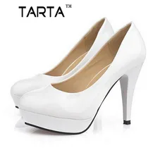2017 New Women’s Shoes Sexy White Pumps Platforms Pumps Four Seasons Solid Shoes Thin Heel shoes.DFGD-05B2