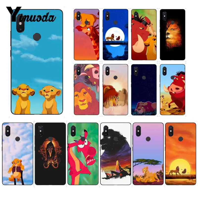 Цветной милый чехол для телефона Yinuoda Lion king Xiaomi Mi 6 Mix2 Mix2S Note3 8 8SE Redmi 5 5Plus Note4 4X