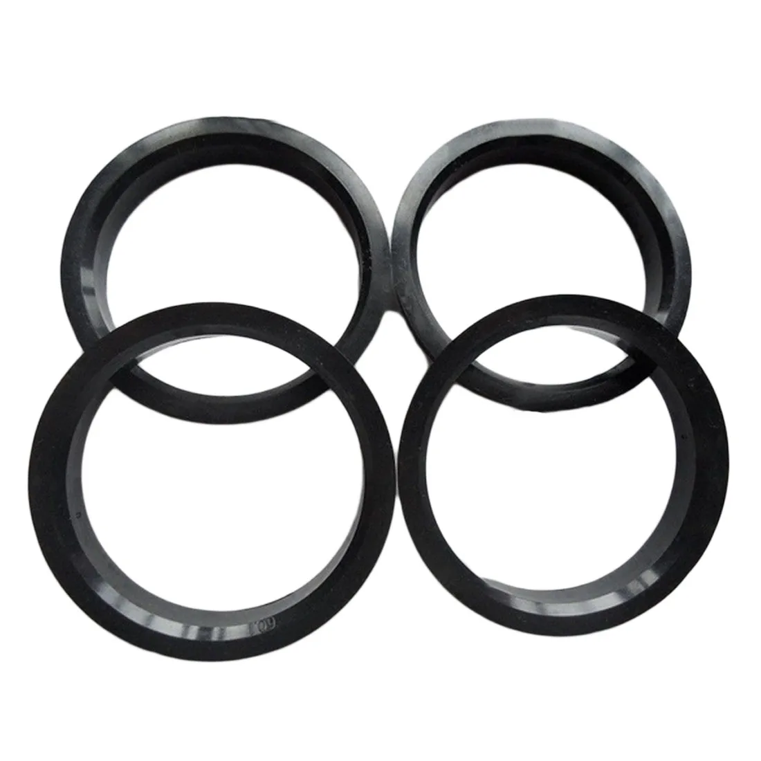 

Dewtreetali New Arrival 4pcs Hub Centric Rings Car Wheel Bore Center Collar 66.6-57.1mm For AUDI VW Benz Black Plastic