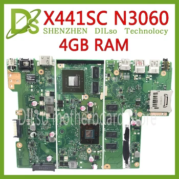 

KEFU X441SC for ASUS X441SC X441S X541 mainboard REV2.0 motherboard For ASUS X441SC N3060 4GB motherboard Test
