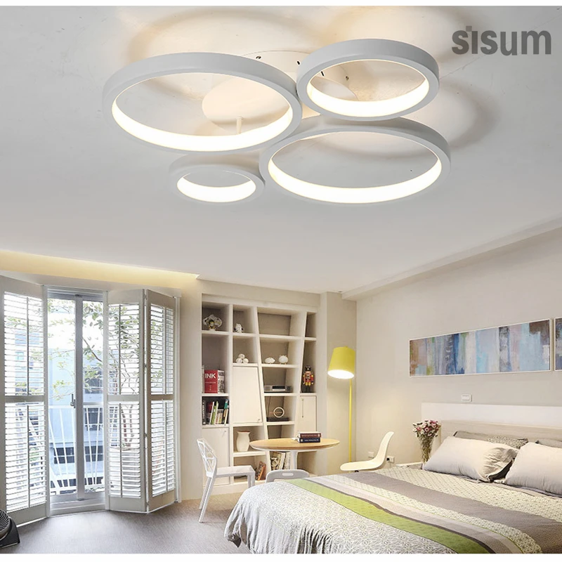 

LED Acrylic Multi-Rings Chandeliers Ceiling lamp circle Lamp For Dining Room Bedroom Restaurant fixtures Ceiling light