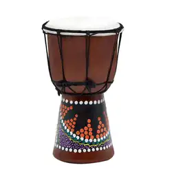 Африки джембе Африканский барабан Peach Blossom Дерево 4 дюймов сильный орнамент перкуссий National Instruments баллада джембе