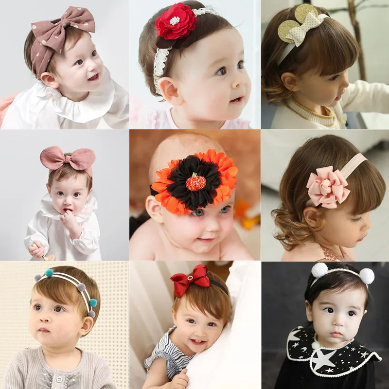 

Cute Princess Gift Girls Kids Turban Headband Hair Head Band Bow Wrap Accessories For Girls Headband Headwrap Headwear Headdress
