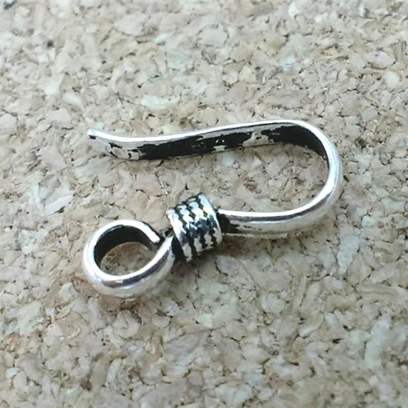 

ANTIQUE SILVER 925 STERLING SILVER HOOK CLASPS JEWELRY COMPONENTS FINDINGS DIY FOR NECKLACE OR BRACELETS ACCESSORY