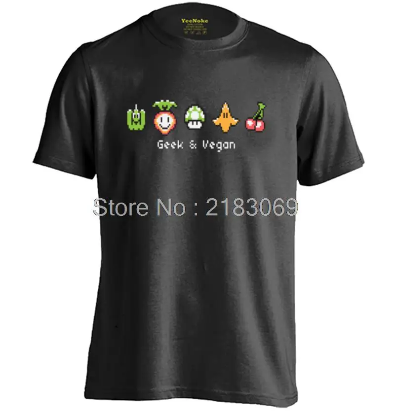 Geek and Vegan Mens &amp Womens Summer Cotton Custom T Shirt | Мужская одежда