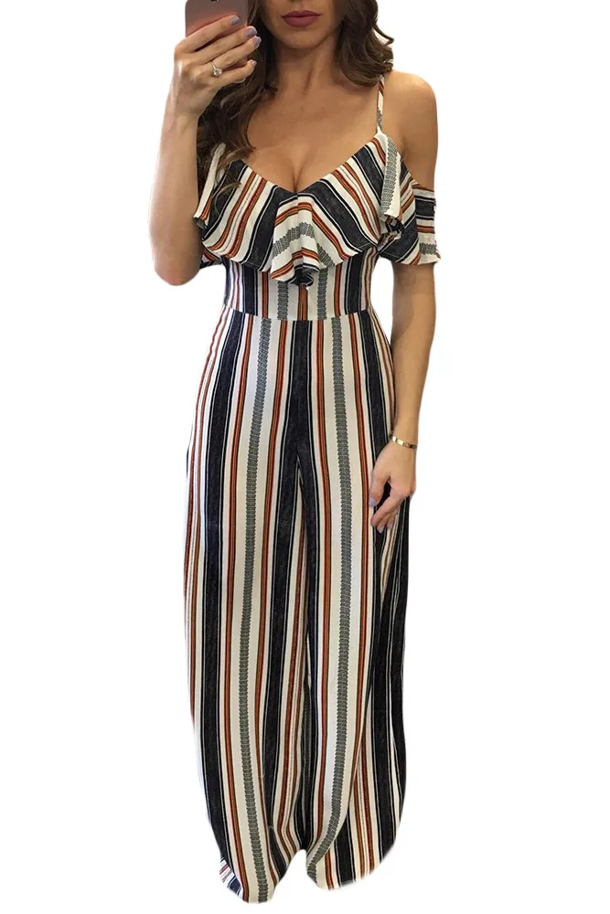 cold shoulder jump suits
