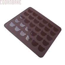 COOKNBAKE DIY Макарон матовый силиконовый коврик для торта с медведем дизайн Инструменты для выпечки SM-001-1
